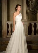 One-shoulder wedding dress from Gabbiano