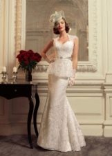 Wedding dress with a peplum from the Jazz Sounds collection of Tatiana Kaplun