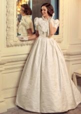Wedding dress with puffy short sleeves from the Jazz Sounds collection of Tatiana Kaplun