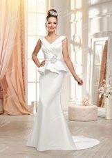 Wedding dress from To Be Bride with peplum