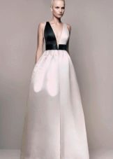 White and Black Evening Dress 2016