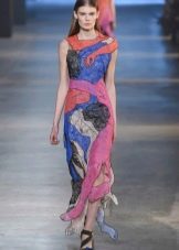 Evening dress 2016 with print