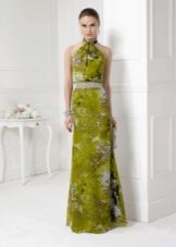 Evening dress with print