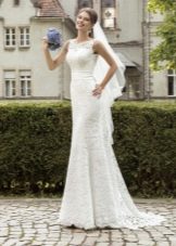 Robe de mariée trapèze en dentelle d'Armonia
