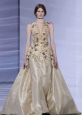 Beige evening dress