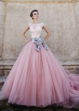 Purple wedding dress