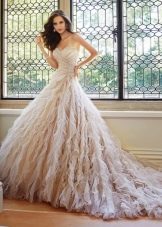 Cream wedding dress