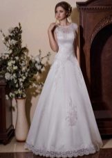 Off-the-shoulder a-line wedding dress
