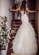 Mermaid wedding dress with train