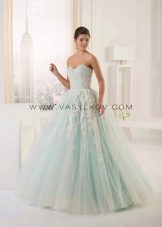 Pale green wedding dress from Vasilkov