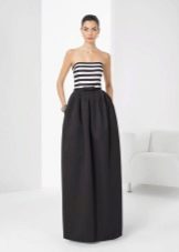 Evening dress white and black from Rosa Clara
