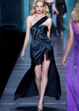Short silk evening dress