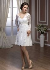 Short a-line wedding dress from the Pearl collection by Hadassah