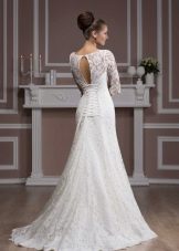 Lace up wedding dress
