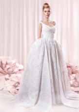 Retro wedding lush dress with crinoline