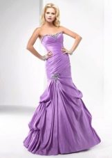 Purple evening dress