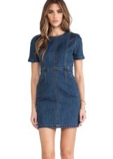 Denim sheath dress