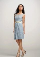 Blue midi dress