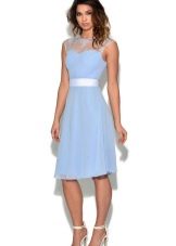 Light blue mid-length dress