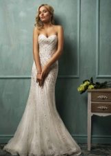 Wedding dress from Amelia Sposa with pearls