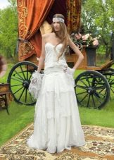 Boho style wedding dress