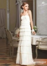 Creamy wedding dress