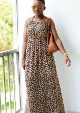 Dress with leopard print for overweight girls