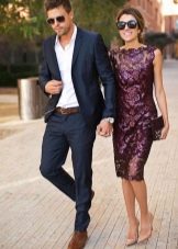 Mid-length sheath dress