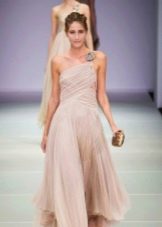 Draped chiffon dress