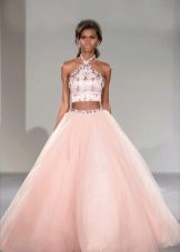 Chiffon layered fluffy dress