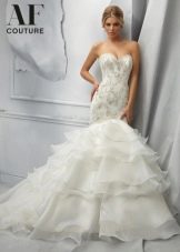 Mermaid wedding dress from AF Couture collection by Mori Lee