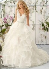 Wedding dress from Mori Lee brand layered