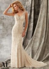 Straight Wedding Dress by Mori Lee