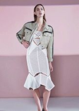 Short blazer for an evening midi dress