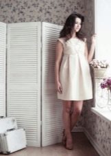 Short dress with tight skirt for pregnant women