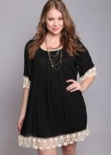 Black tunic for overweight girls