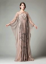 Batwing Sleeve Colored Dress