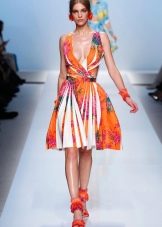 Orange colored dress