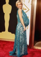 Green Party Maternity Lace Dress