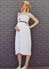 Empire Cotton Maternity Dress