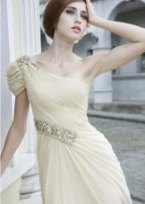 Milk dress for a brunette