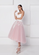 Dress with purple organza skirt