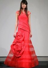 Wedding red dress by Vera Wong