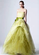 Lush green organza dress