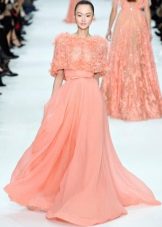 Short Sleeve Peach Dress