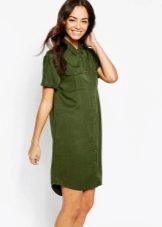 Khaki safari dress