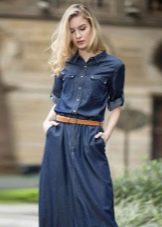 Safari denim dress