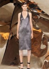 Gray disco strappy dress