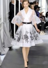 Organza embroidered dress