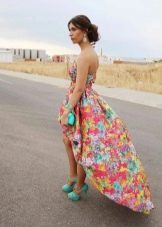 Earrings for a dress with a floral print